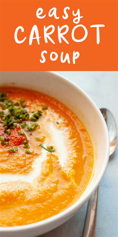 Simple Carrot Soup Recipe Newbritawaterchiller