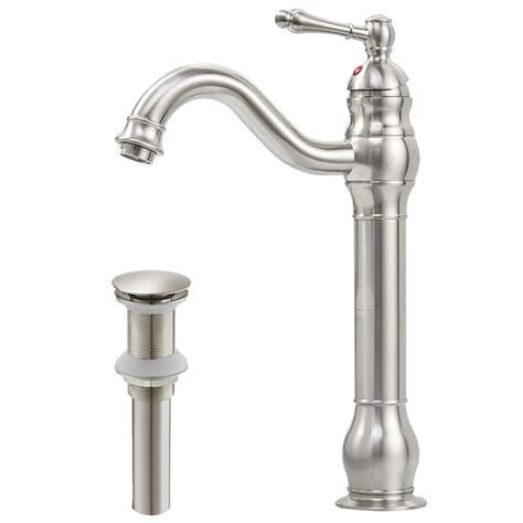 Bwe Waterfall Single Hole Single Handle Vessel Bathroom Faucet With