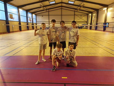 Comp Tition As Badminton Mercredi Janvier Centre Scolaire