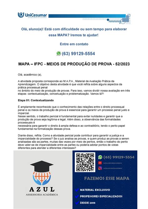 MAPA IFPC MEIOS DE PRODUÇÃO DE PROVA 52 2023 Produção Textual