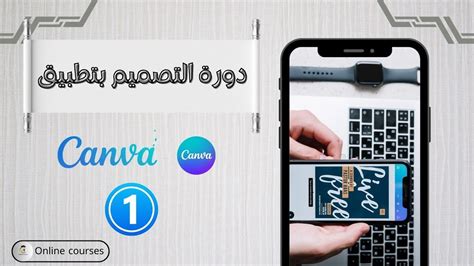 دورة التصميم بتطبيق كانفا Canva الحصة 01 طريقةالكتابةعلىالصور