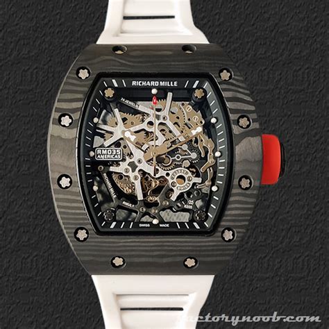 Noob Replica Richard Mille Rm Around Mm Men Rm Black Tone