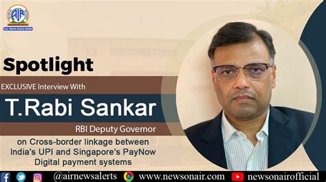 Exclusive Interview With Rbi Deputy Governor T Rabi Sankar Youtube