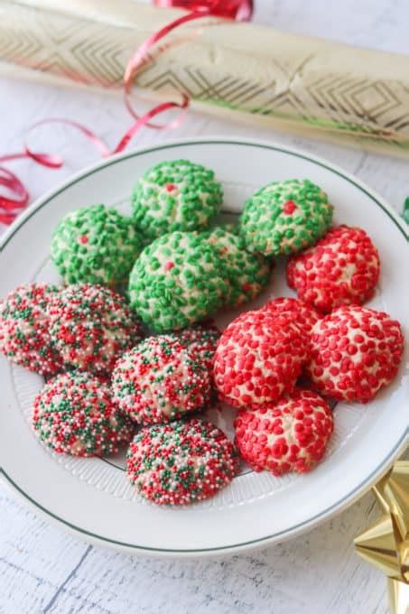 Easy Colorful Christmas Sprinkle Cookies 365 Days Of Baking And More