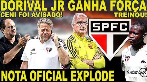 PRESSÃO NO SÃO PAULO CENI JÁ FOI AVISADO DORIVAL JR GANHA FORÇA NOTA