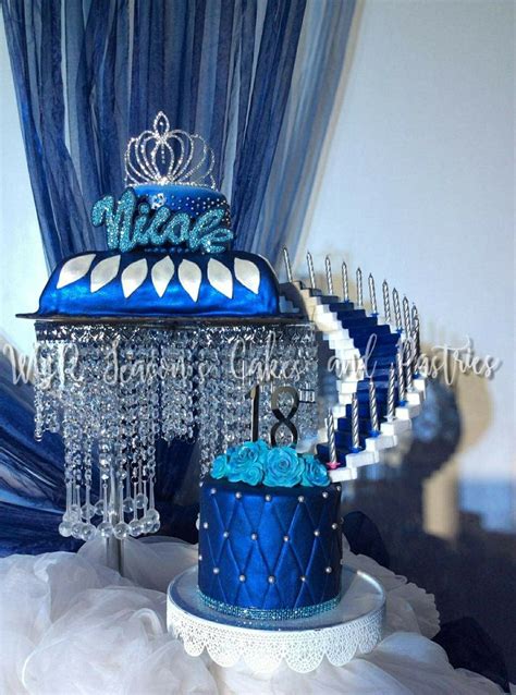 18th Birthday Cake Royal Blue Royalty Cake Prince Or Princess Events Wedding Cake