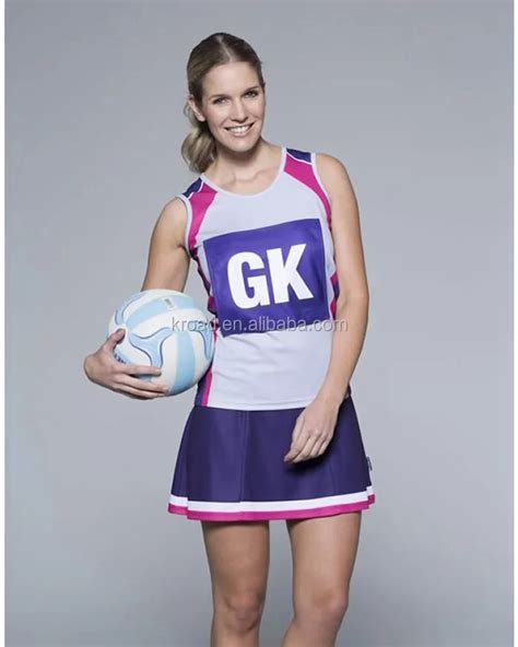 Cheap Wholesale Girls Sexy Plus Size Custom Sublimation Sport Netball Uniforms Skirts Dresses