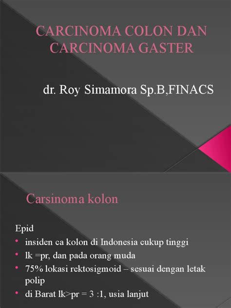 Ca Kolon Ca Gaster Pdf