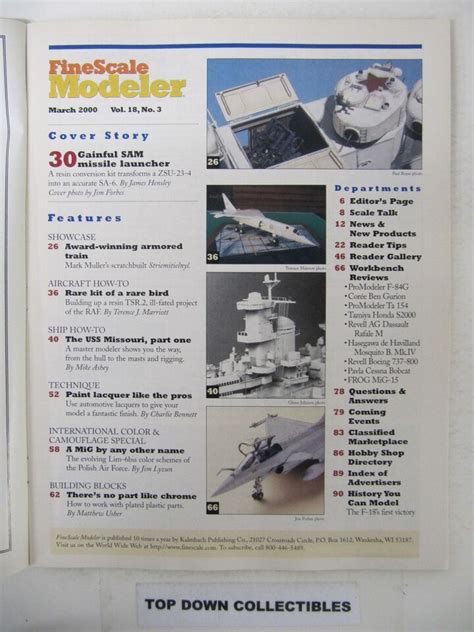 Fine Scale Modeler Magazine March 2000 Big Mo Modeling The Uss