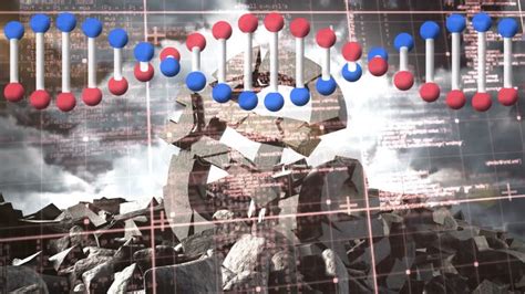 Procesamiento De Datos Y Estructura Del Adn Girando Sobre El S Mbolo De