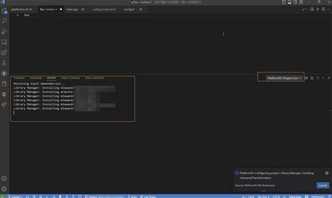 Output Tab Added By Platformio Vscode Extension S Aggressively Takes