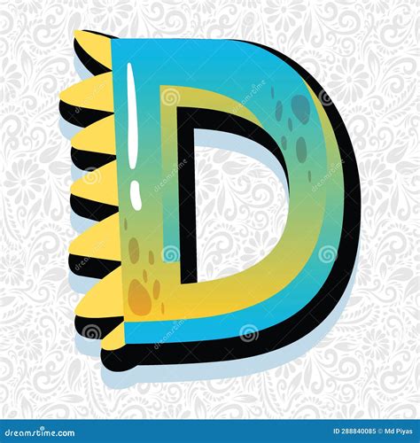 Alphabet Letter D Latter Art Alphabet Vector Font Vector Stock