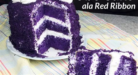 Ube Cake ala Red Ribbon - Yummy Kitchen