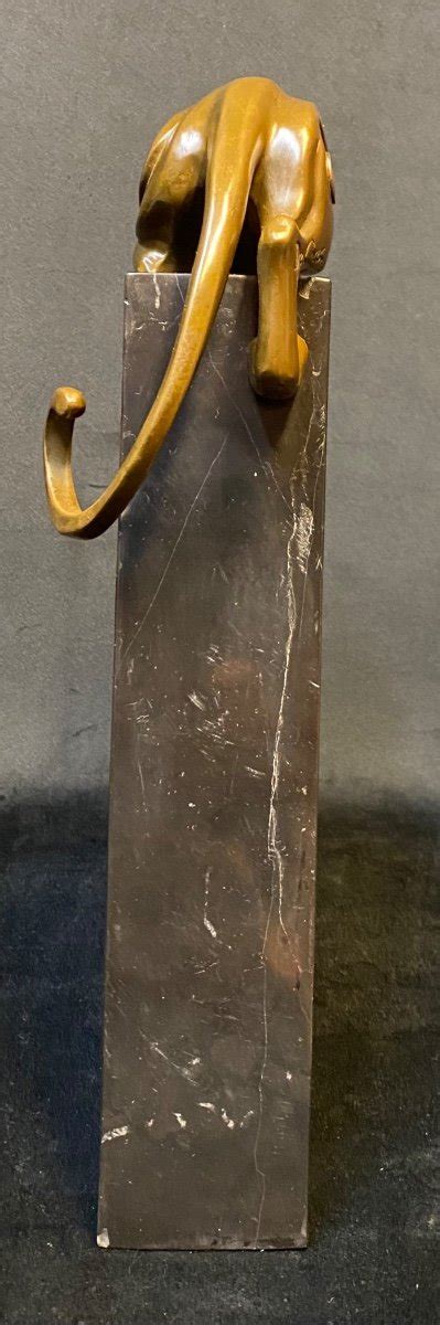 Proantic Panthère en bronze Art déco