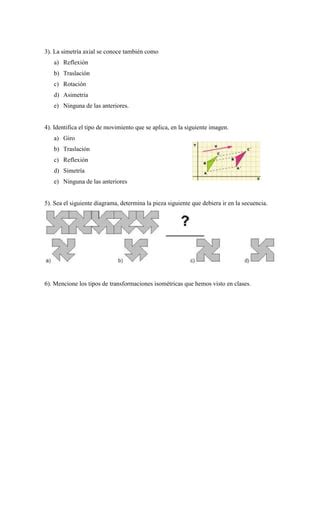 Transformaciones Isometricas Octavo PDF