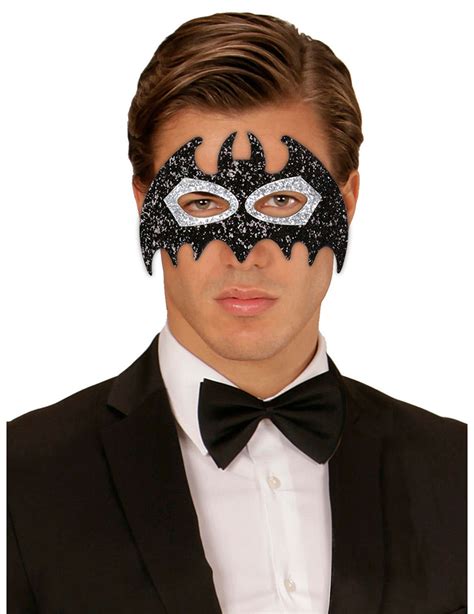 Masque Chauve Souris Brillant Noir Et Gris Adulte Deguise Toi Achat