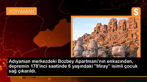 Adıyaman merkezdeki Bozbey Apartmanı nın enkazından depremin 178 inci