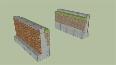 Combined Retaining Wall 3d Warehouse