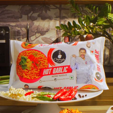 Ching S Secret Hot Garlic Flavoured Instant Noodles Price Buy Online At In India