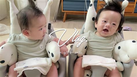 Vlog 시험관 쌍둥이 130일 브이로그 쌍둥이 육아 독박육아 할만한데 도레패밀리 Youtube