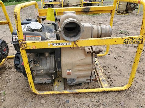 Wacker Pt3 Water Pump Heavy Equipment Truck And Trailer Auction