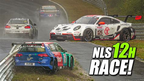 NÜRBURGRING 12h RACE Highlight Crashes LOTS of SLIPPERY Action