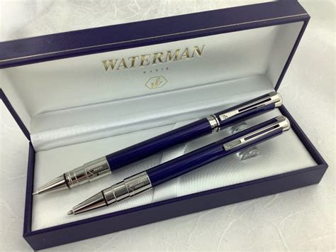 Waterman Stylo Roller Et Bille Perspective Bleu Laque Catawiki