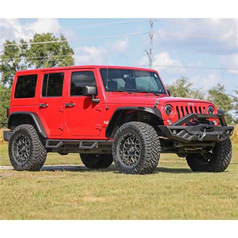 Front And Rear Fender Flares Rough Country Led Flat Wrangler Jk