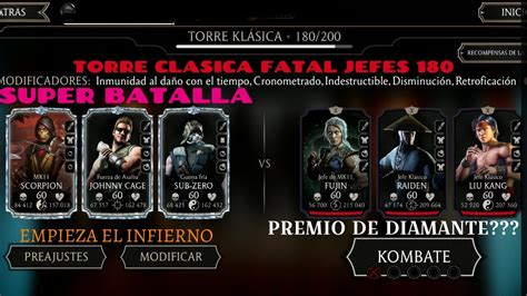 Torre CLASICA FATAL JEFES 180 premio de Diamante BATALLA ULTRA ÉPICA