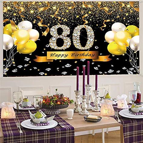 Electronikz Trgowaul 80th Birthday Party Decoration Extra Large