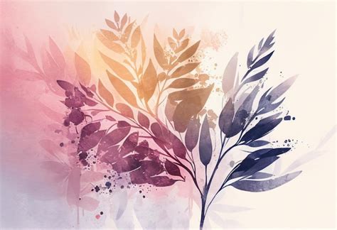 Premium Ai Image Abstract Floral Watercolor Background By Generative Ai