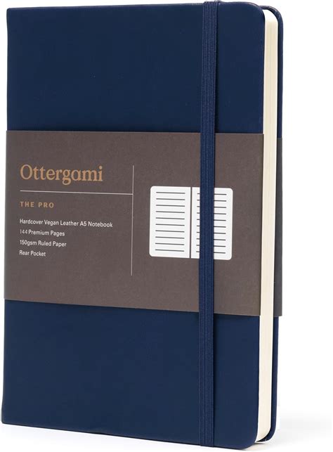 Ottergami Bullet Journal Notizbuch Liniert Hochwertiges Dickes