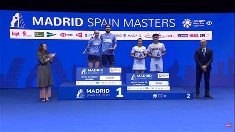 Spainmasters On Twitter Podium Juara Spainmasters Mixed