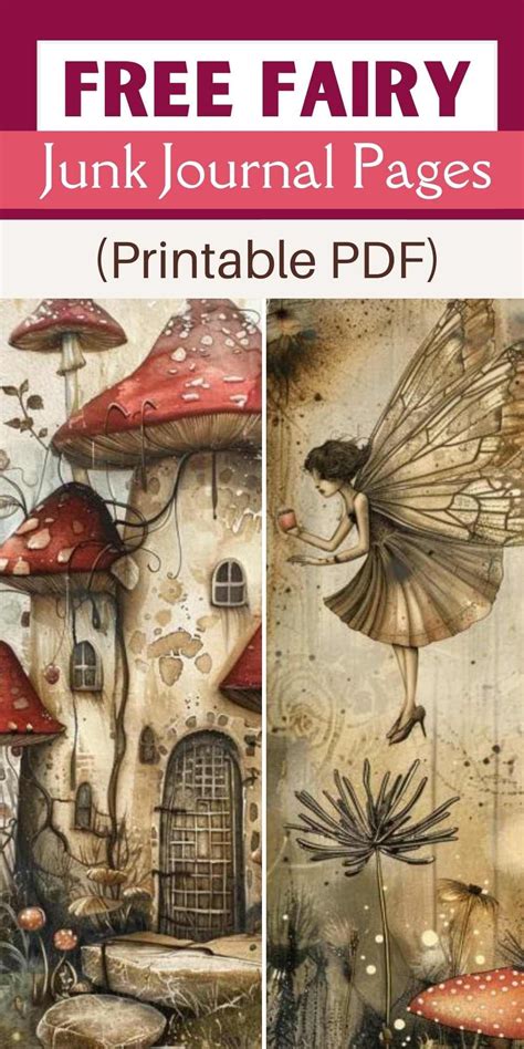 Discover Over Vintage Fairy Junk Journal Pages With Our Free