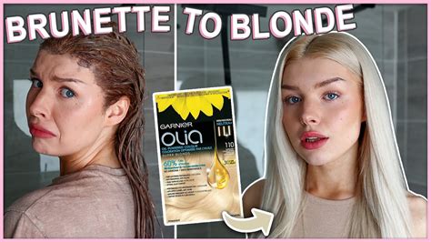 Brunette To Blonde Dying My Hair Blonde Again Garnier Olia 110