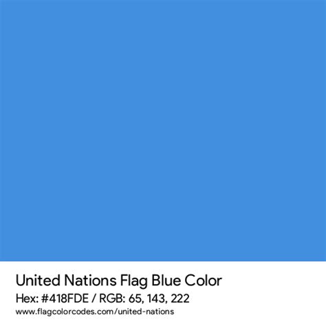 united nations flag color codes
