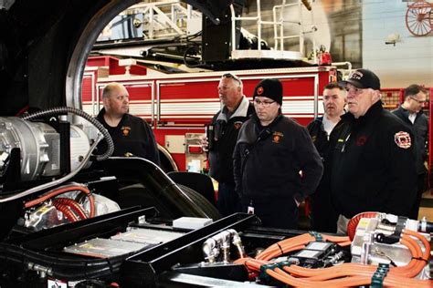 Sun Prairie Fire Department Hosts First Electric Fire Truck