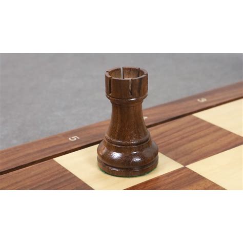 1972 Championship Fischer Spassky Chess Pieces Set Double Weighted Golden Rosewood And Boxwood