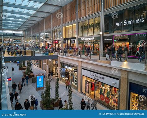 Inside Modern Mall Plaza Shopping In Oxford Uk Editorial Image Image