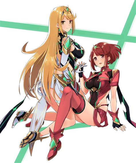 Mythra And Pyra Ready To Serve You Xenoblade Chronicles 2 Know Your Meme