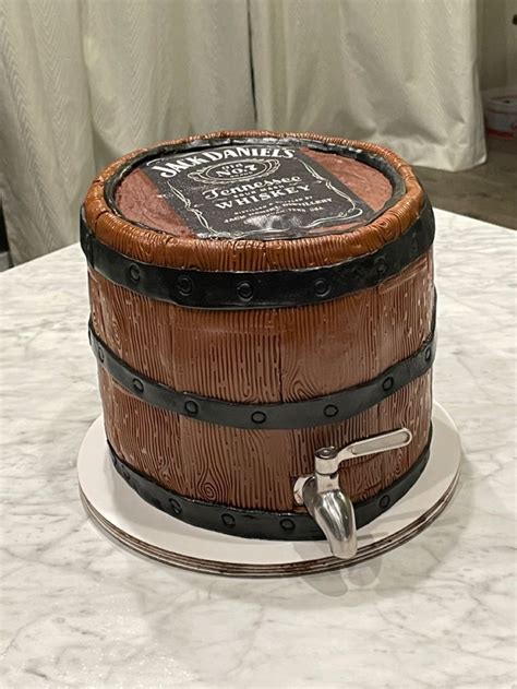 Whisky Barrel Cake With Working Tap And Whisky Inside