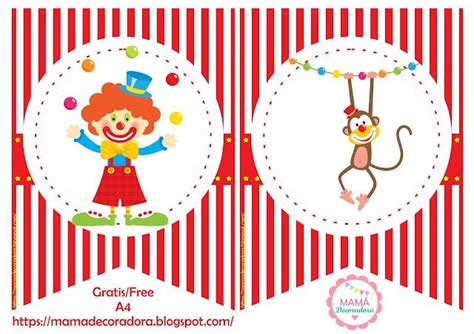 Mam Decoradora Kit Imprimible Circo Gratis Kit Imprimible