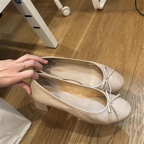 Nude Reformation Ballet Flats 100 Leather Depop