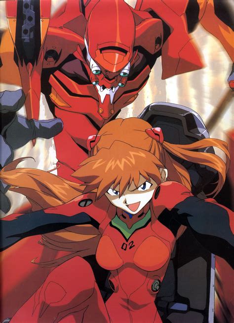 Neon Genesis Evangelion Asuka Langley Soryu Eva Unit 02 Neon