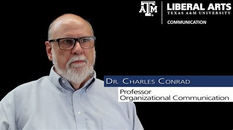 Tamu Comm Faculty Profile Dr Charles Conrad Youtube