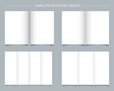 Set Of Brochure Templates Blank Page On White Background 4431879