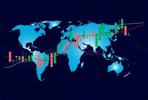 Forex Trading World Map Stock Illustrations Forex Trading World