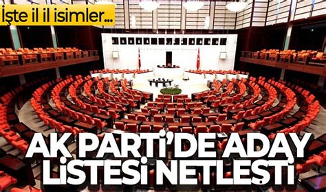 Ak Parti De Aday Listesi Netle Ti G Ndem Giresun Leri Gazetesi