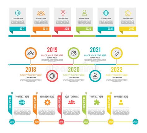 Linha Cronológica Opção De Fluxo De Trabalho Ou Diagrama De Processo E