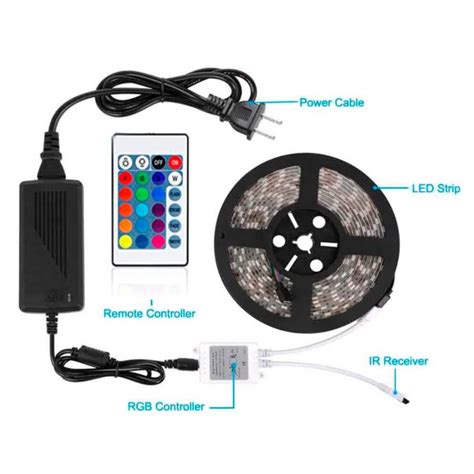 Ripley Cinta Tira Led Rgb 5050 Multicolor 5m Control Remoto DecoraciÓn